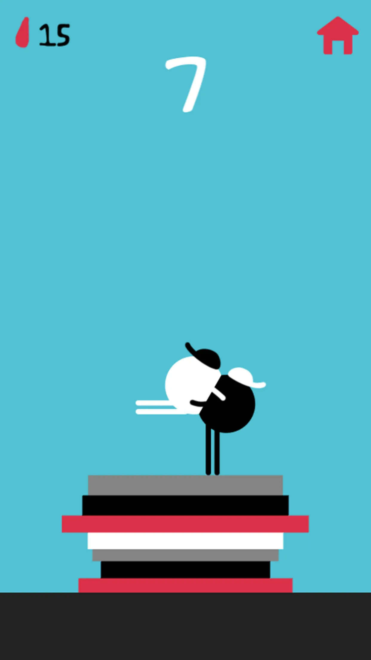 Left Right Rise gameplay on stacked blocks